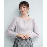 ニュアンスネック長袖ブラウス | SAISON DE PAPILLON  | 詳細画像8 