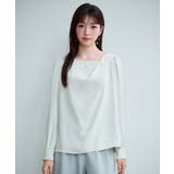 ニュアンスネック長袖ブラウス | SAISON DE PAPILLON  | 詳細画像10 