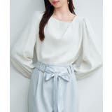 ニュアンスネック長袖ブラウス | SAISON DE PAPILLON  | 詳細画像16 