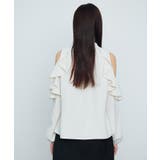 オープンショルダーフリルブラウス | SAISON DE PAPILLON  | 詳細画像12 