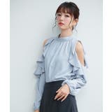 オープンショルダーフリルブラウス | SAISON DE PAPILLON  | 詳細画像9 