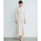 共布ベルト付きカシュクールワンピース | SAISON DE PAPILLON  | 詳細画像5 