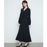 共布ベルト付きカシュクールワンピース | SAISON DE PAPILLON  | 詳細画像21 