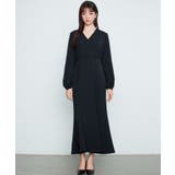 共布ベルト付きカシュクールワンピース | SAISON DE PAPILLON  | 詳細画像18 