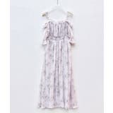 オフショルダー花柄シフォンワンピース | SAISON DE PAPILLON  | 詳細画像26 