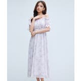 オフショルダー花柄シフォンワンピース | SAISON DE PAPILLON  | 詳細画像11 