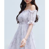 オフショルダー花柄シフォンワンピース | SAISON DE PAPILLON  | 詳細画像15 