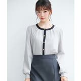 バイカラータックブラウス | SAISON DE PAPILLON  | 詳細画像21 