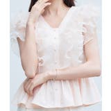 ラッフルフリルペプラムブラウス | SAISON DE PAPILLON  | 詳細画像18 