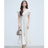 ベージュ | フロントジップロングワンピース | SAISON DE PAPILLON 
