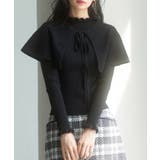 ブラック | ケープカラーボレロとニット2点セット | SAISON DE PAPILLON