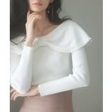 アイボリー | パールビッグリボンニットプルオーバー | SAISON DE PAPILLON