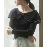 ブラック | パールビッグリボンニットプルオーバー | SAISON DE PAPILLON