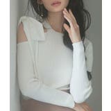 ワンショルダービッグリボンリブニット | SAISON DE PAPILLON | 詳細画像23