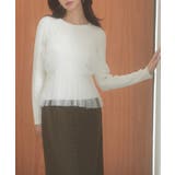 チュールとニットがドッキングしたビスチェ風プルオーバー | SAISON DE PAPILLON  | 詳細画像22 