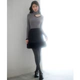 フロントオープンハイネックニットプルオーバー | SAISON DE PAPILLON | 詳細画像4