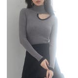 フロントオープンハイネックニットプルオーバー | SAISON DE PAPILLON | 詳細画像6