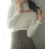 フロントオープンハイネックニットプルオーバー | SAISON DE PAPILLON | 詳細画像16