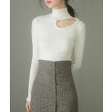 フロントオープンハイネックニットプルオーバー | SAISON DE PAPILLON | 詳細画像9