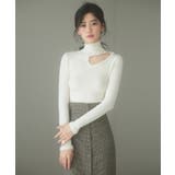 フロントオープンハイネックニットプルオーバー | SAISON DE PAPILLON | 詳細画像12