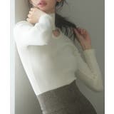 フロントオープンハイネックニットプルオーバー | SAISON DE PAPILLON | 詳細画像15