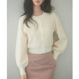 アイボリー | 2wayボリュームスリーブショート丈ニット | SAISON DE PAPILLON 