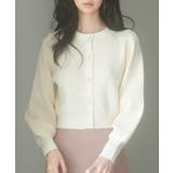 2wayボリュームスリーブショート丈ニット | SAISON DE PAPILLON  | 詳細画像18 