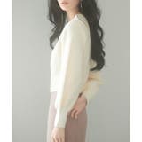 2wayボリュームスリーブショート丈ニット | SAISON DE PAPILLON  | 詳細画像22 