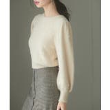 パール付きシャギー素材ニットプルオーバー | SAISON DE PAPILLON | 詳細画像10