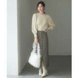 パール付きシャギー素材ニットプルオーバー | SAISON DE PAPILLON | 詳細画像13