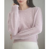 パール付きシャギー素材ニットプルオーバー | SAISON DE PAPILLON | 詳細画像27