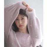 パール付きシャギー素材ニットプルオーバー | SAISON DE PAPILLON | 詳細画像28