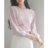 パール付きシャギー素材ニットプルオーバー | SAISON DE PAPILLON | 詳細画像19