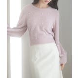 パール付きシャギー素材ニットプルオーバー | SAISON DE PAPILLON | 詳細画像23