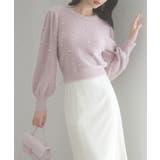 パール付きシャギー素材ニットプルオーバー | SAISON DE PAPILLON | 詳細画像24