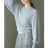 パール付きシャギー素材ニットプルオーバー | SAISON DE PAPILLON | 詳細画像4