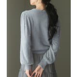 パール付きシャギー素材ニットプルオーバー | SAISON DE PAPILLON | 詳細画像5