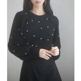 パール付きシャギー素材ニットプルオーバー | SAISON DE PAPILLON | 詳細画像40