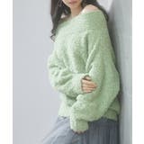 2wayネックチュールテープニットプルオーバー | SAISON DE PAPILLON | 詳細画像11