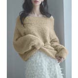 2wayネックチュールテープニットプルオーバー | SAISON DE PAPILLON | 詳細画像3