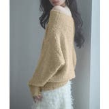 2wayネックチュールテープニットプルオーバー | SAISON DE PAPILLON | 詳細画像4