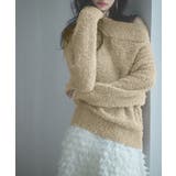 2wayネックチュールテープニットプルオーバー | SAISON DE PAPILLON | 詳細画像7