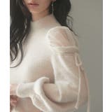 オープンショルダーシャギーニットプルオーバー | SAISON DE PAPILLON | 詳細画像11