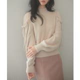 オープンショルダーシャギーニットプルオーバー | SAISON DE PAPILLON | 詳細画像3