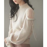 オープンショルダーシャギーニットプルオーバー | SAISON DE PAPILLON | 詳細画像4