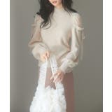 オープンショルダーシャギーニットプルオーバー | SAISON DE PAPILLON | 詳細画像8