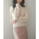 オープンショルダーシャギーニットプルオーバー | SAISON DE PAPILLON | 詳細画像9