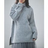 グレー | 体型カバーハイネックニットプルオーバー | SAISON DE PAPILLON