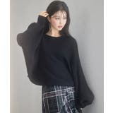 ボートネックドルマンスリーブニット | SAISON DE PAPILLON | 詳細画像20