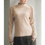 太めリブ編みプチハイネックニットプルオーバー | SAISON DE PAPILLON | 詳細画像3